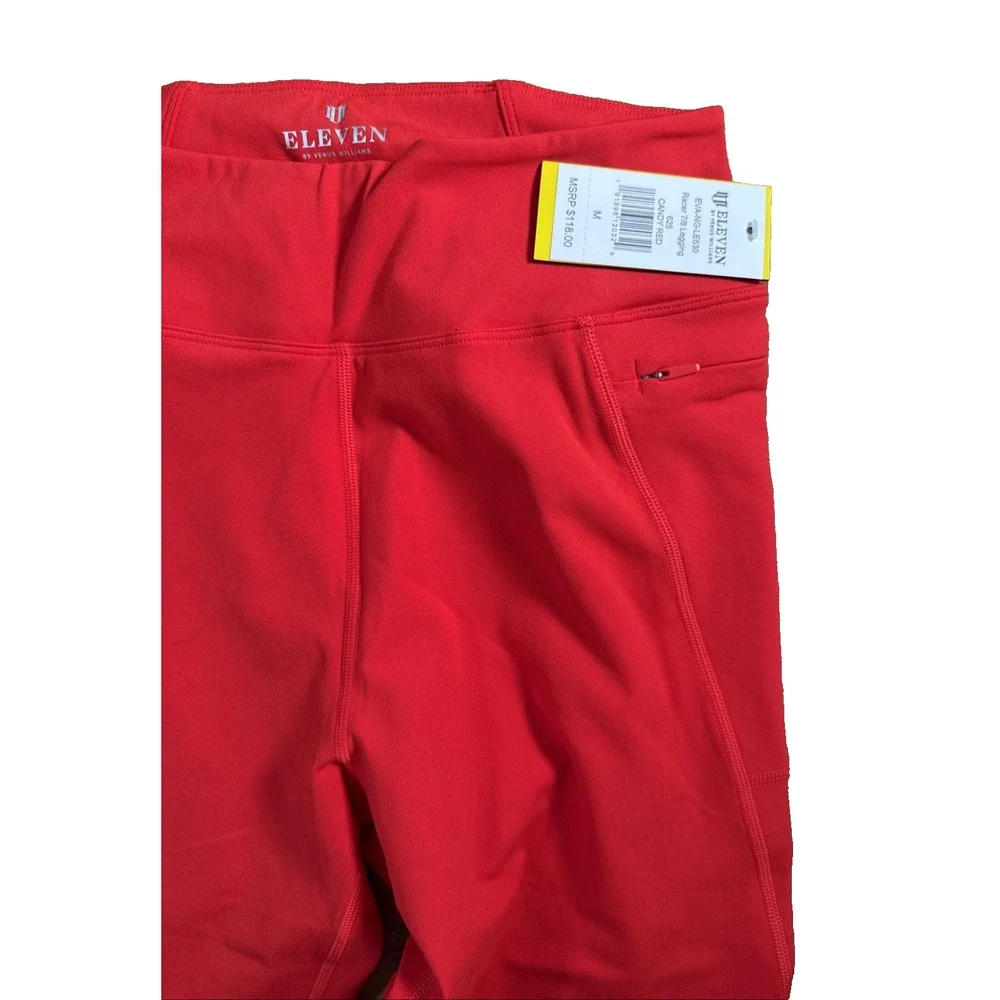 NWT Eleven By Venus Williams Racer Athletic 7/8 Legging Candy Red M RT118 - Picture 5 of 8